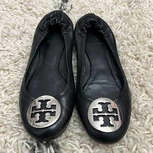 Tory Burch Reva ballet flats in black leather